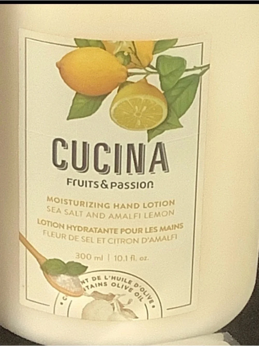 2 x Avon Cucina Fruits & Passion Sea Salt Amalfi Lemon Body Hand Lotion - 10 Oz.